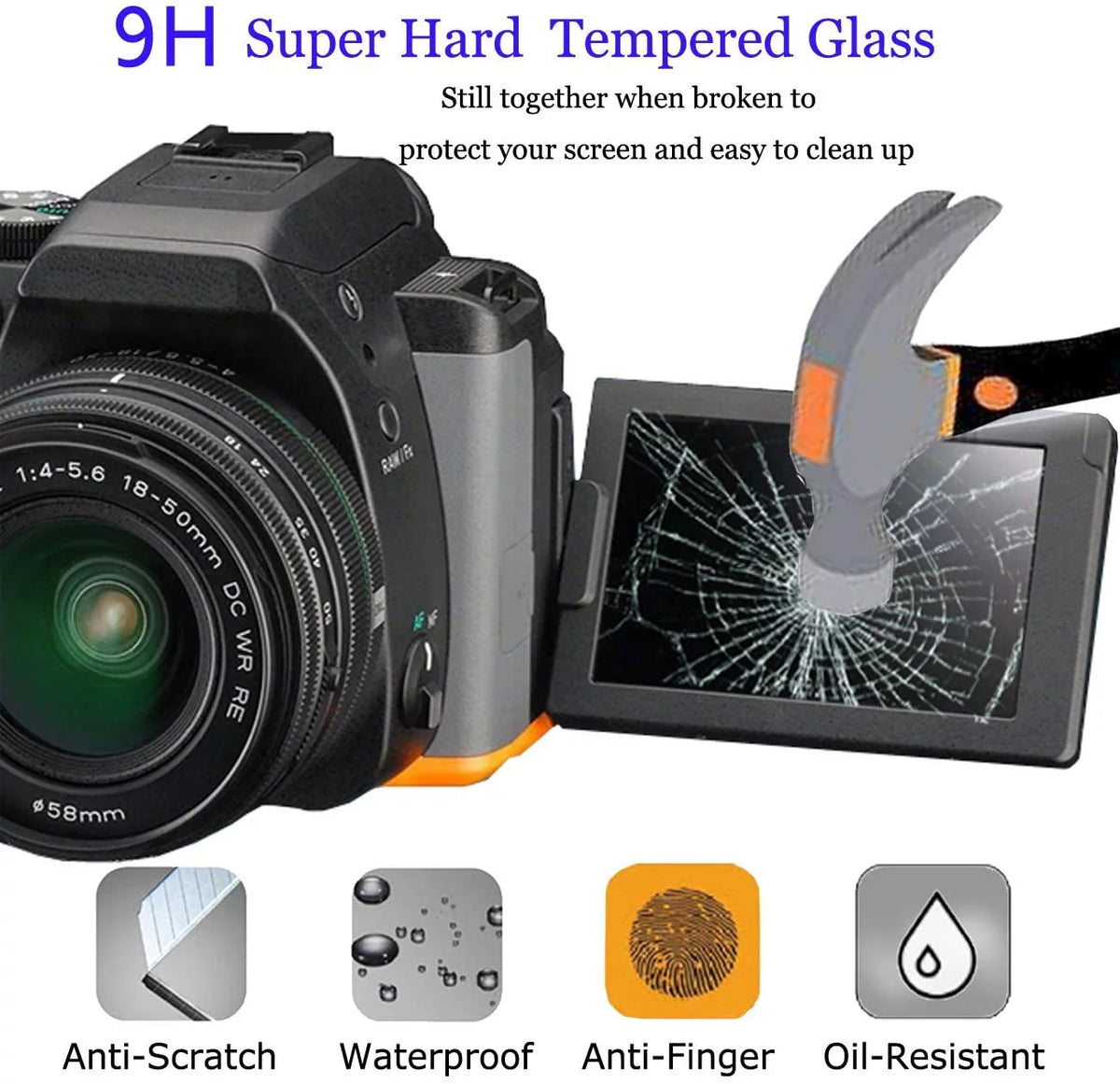 Alpha 7 IV Screen Protector appropriate with  Alpha 7 IV A7 IV A7IV A7MIV A7M4 A7M IV 4 Mark IV, Anti-Scratch