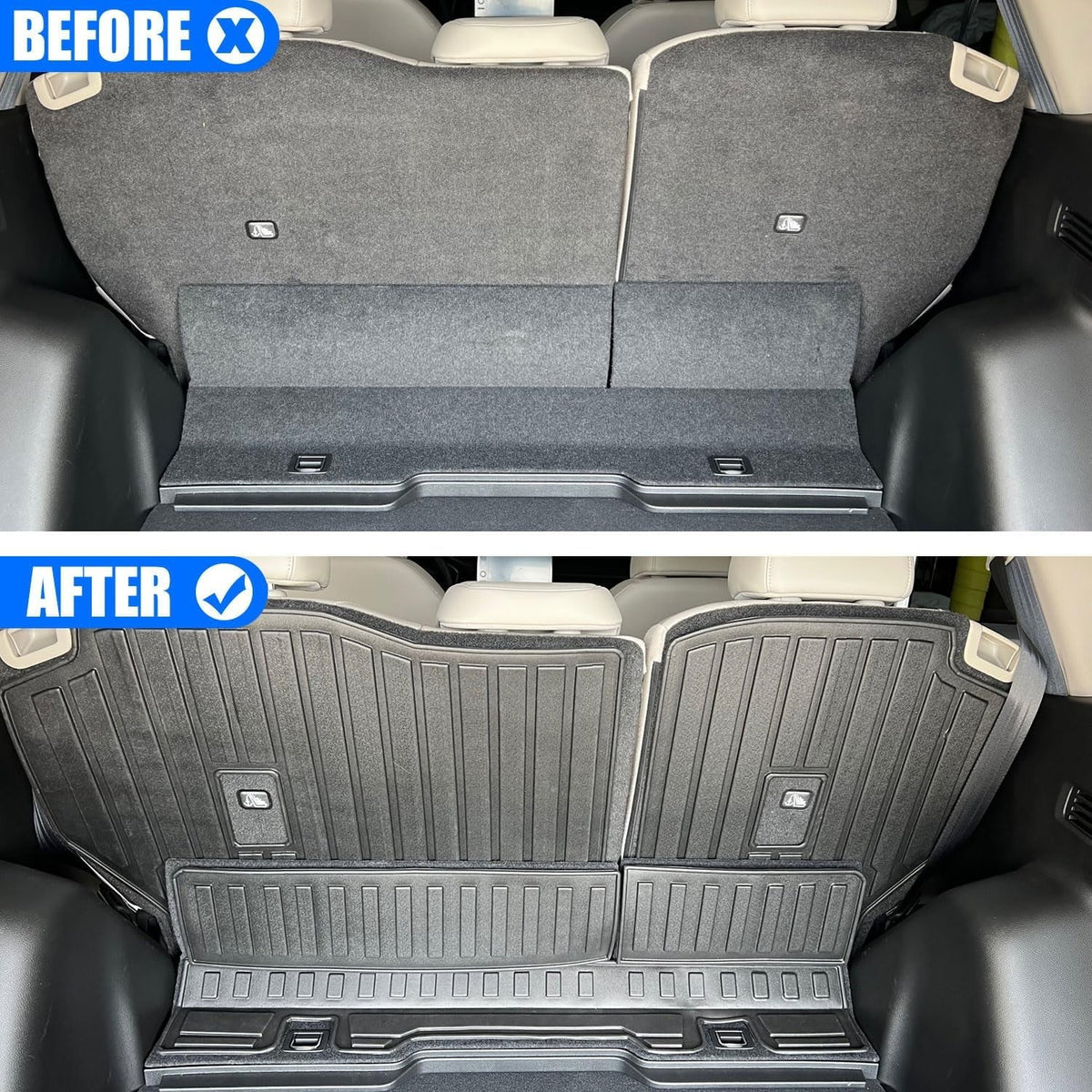 Seat Back Protector fit Honda CR-V 2023-2024 Backrest Protector for Honda CR-V 2023 2024 Suv Accessory Black Rear Trunk Backrest Mat