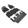3D MAXpider KAGU Floor Mat (BLACK) appropriate with CHRYSLER PACIFICA HYBRID LIMITED 2021-2024 - Full Set