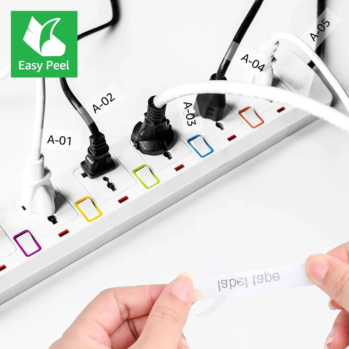 GREENCYCLE 10PK suitable for Brother P-touch 12mm x 8m Black on Clear TZ TZe TZe-FX131 TZ-FX131 TZe-131 TZ-131 Flexible ID Cable Wire Label Tape