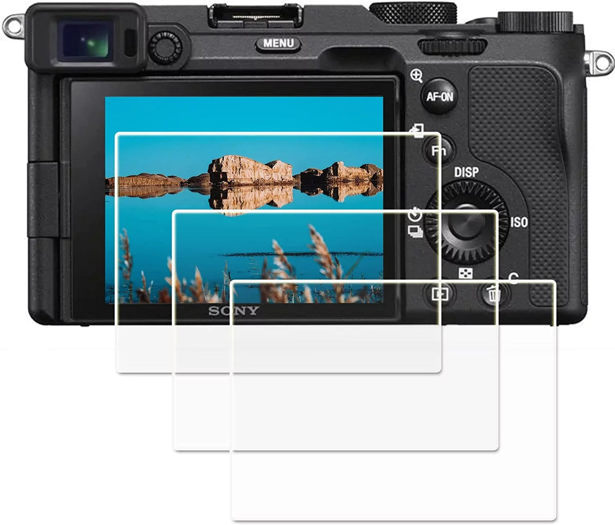 Alpha a7C Tempered Glass LCD Screen Protectors appropriate for  Alpha a7C rx10 iv Protection Film protector (3 Packs),