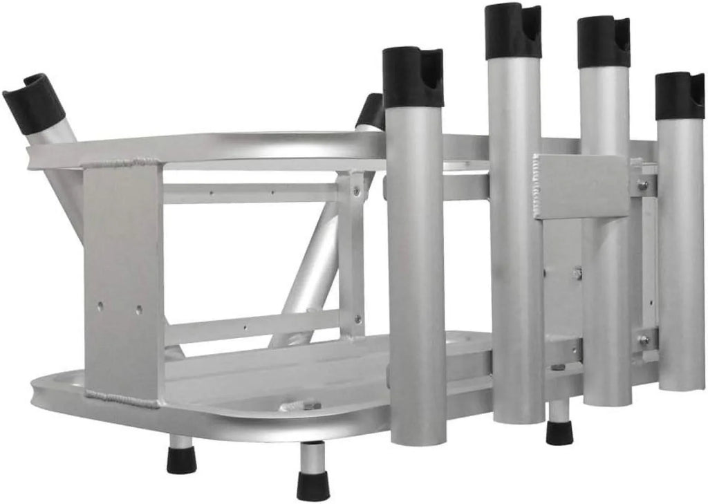 Aluminum Jet Ski PWC Fishing Rod Rack And Cooler Combo - suitable With Rotopax Fuel Can Mounts