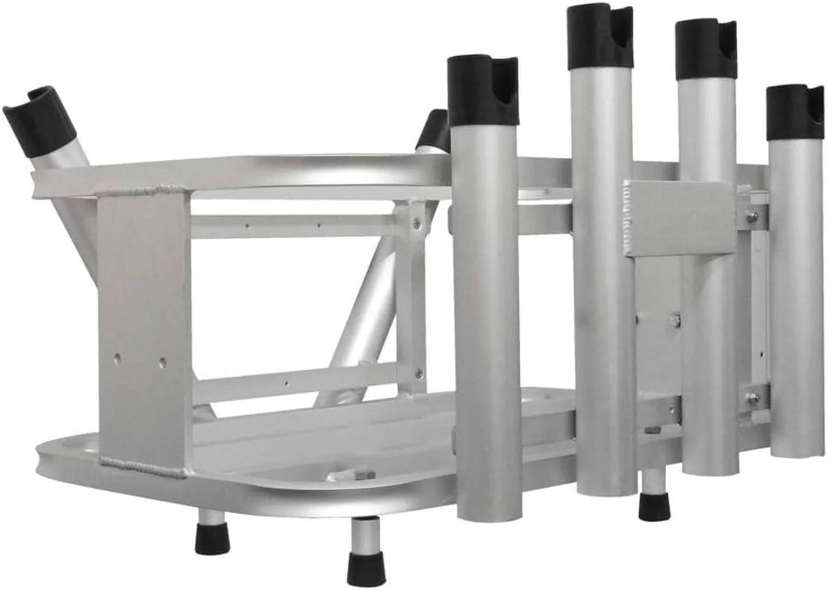 Aluminum Jet Ski PWC Fishing Rod Rack And Cooler Combo - suitable With Rotopax Fuel Can Mounts