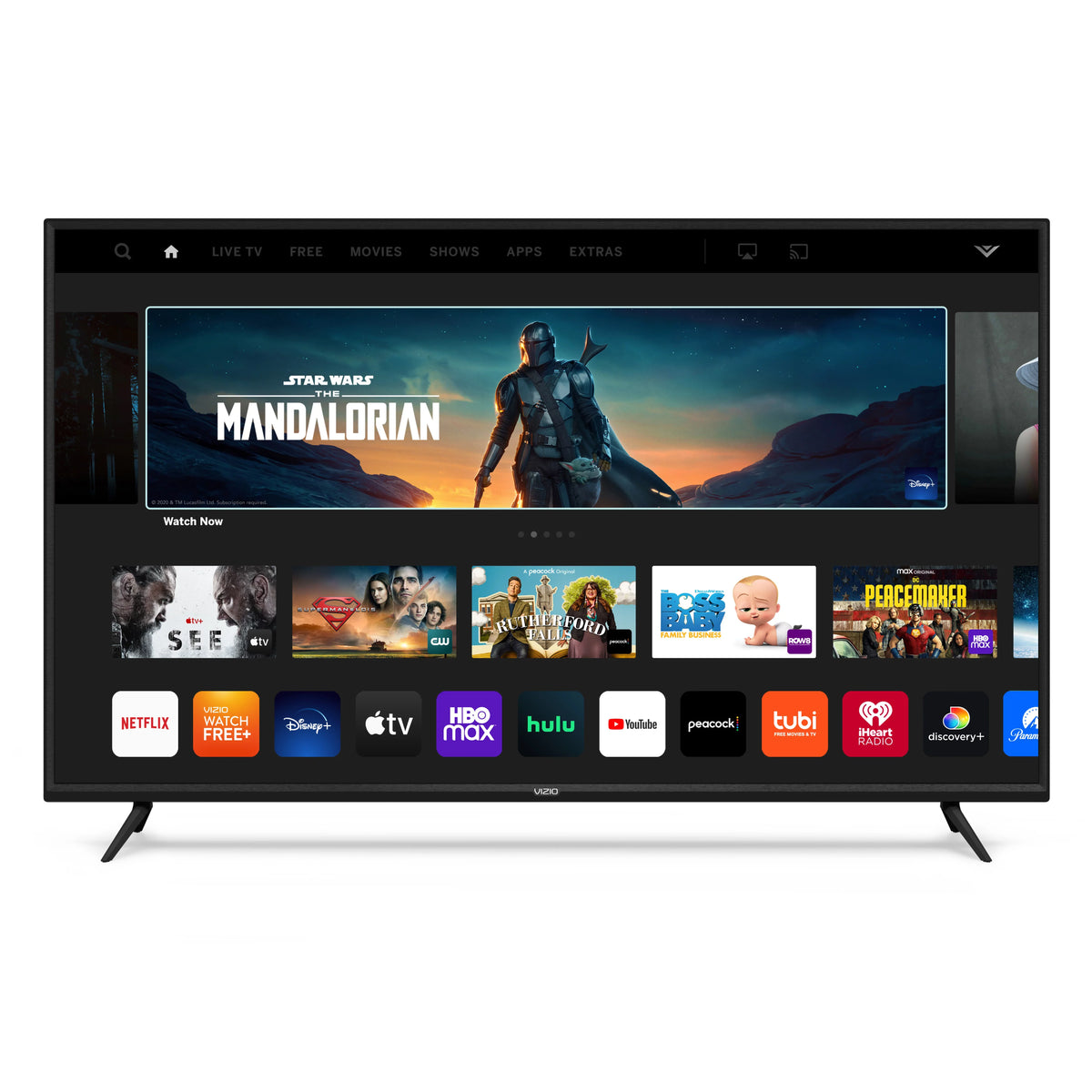 Ultra-Slim Full Motion TV Wall Mount, 50"-86". VIZIO 65" V655-J 4K TV with a  onn