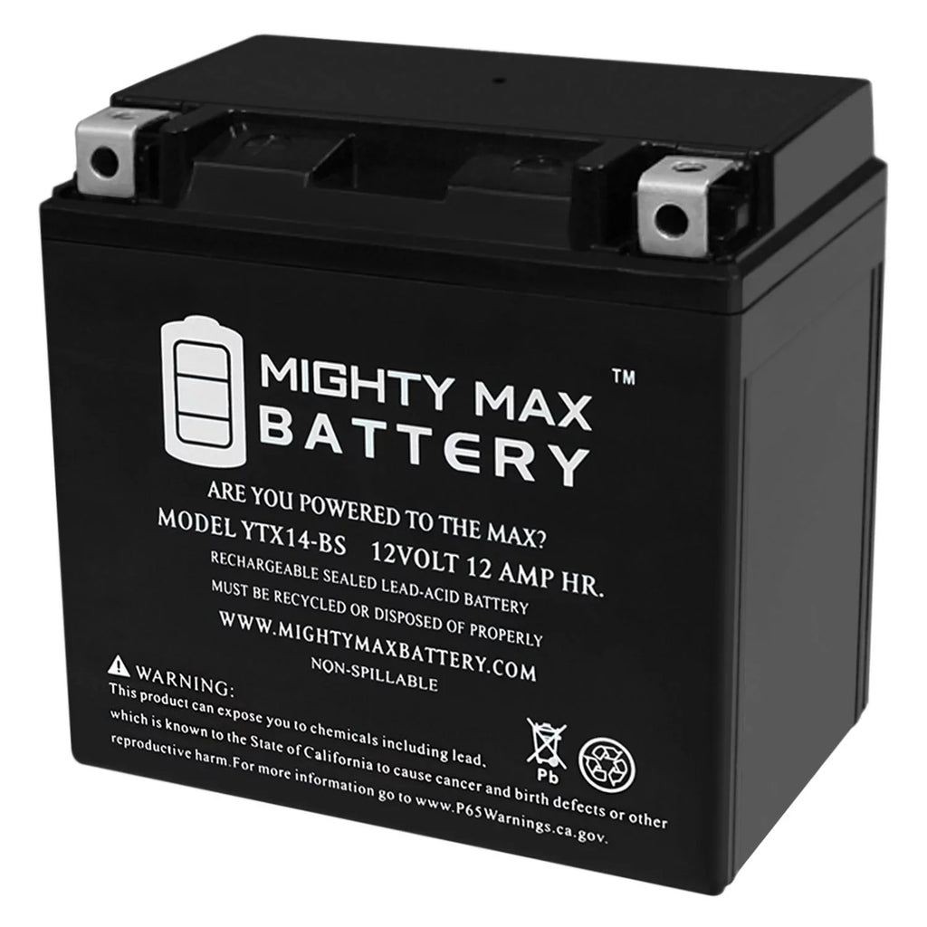 YTX14-BS Battery Replacement for  F800ST, GS, GT, R, ADV 07, 17-18