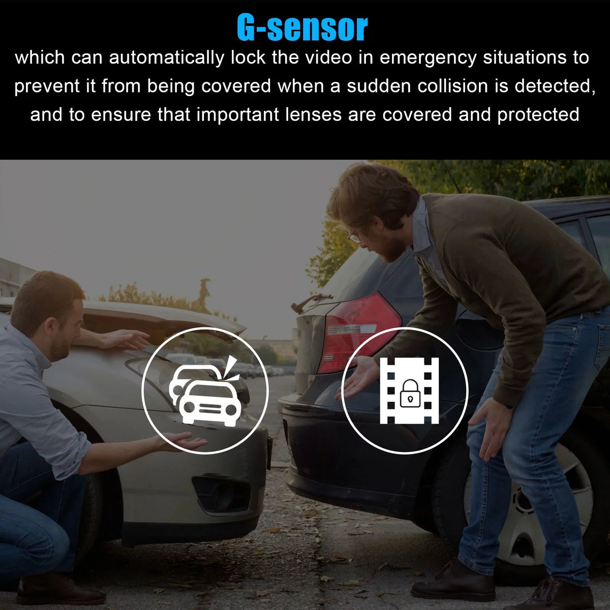 1080P Car Dual Dash Cam, EEEKit Car Front and Inside DVR Dashboard Camera with Night Vision, 170° Wide Angle, 2" IPS Screen, Car Driving Recorder with WDR, G-Sensor, Loop Recording, Parking Monitor