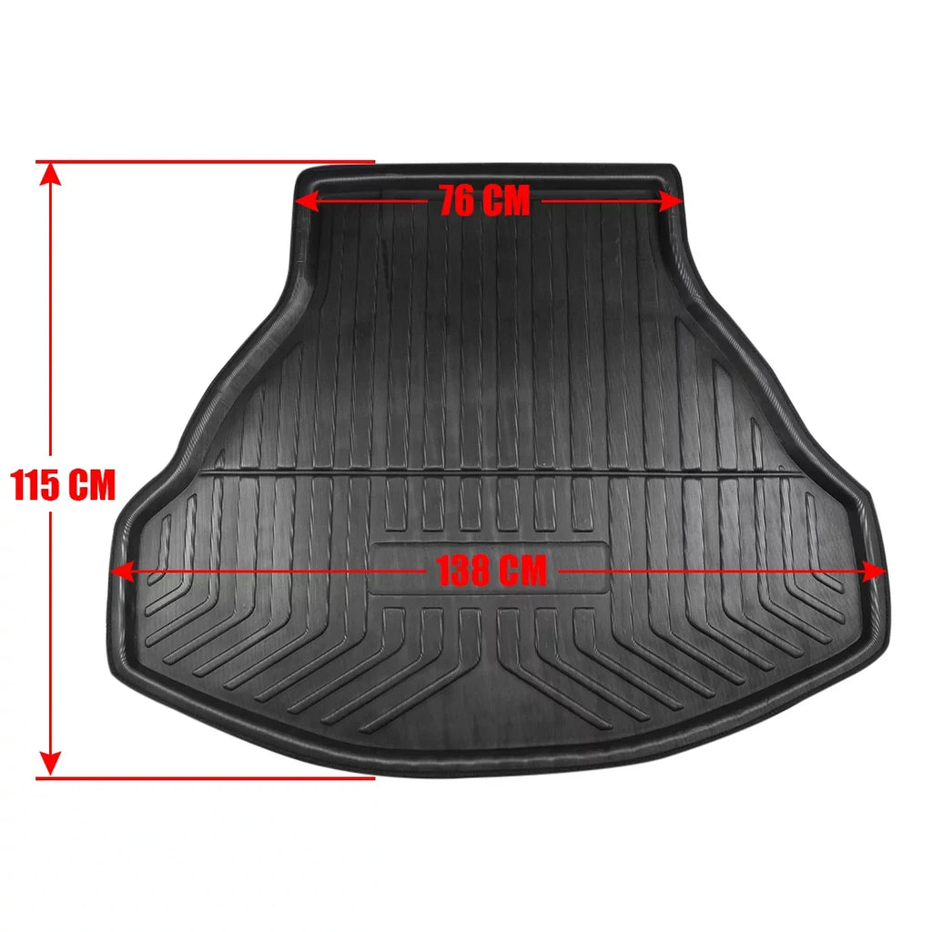 Unique Bargains Black Rear Trunk Tray Boot Liner Cargo Floor Mat shield for Honda Accord 8 08-12