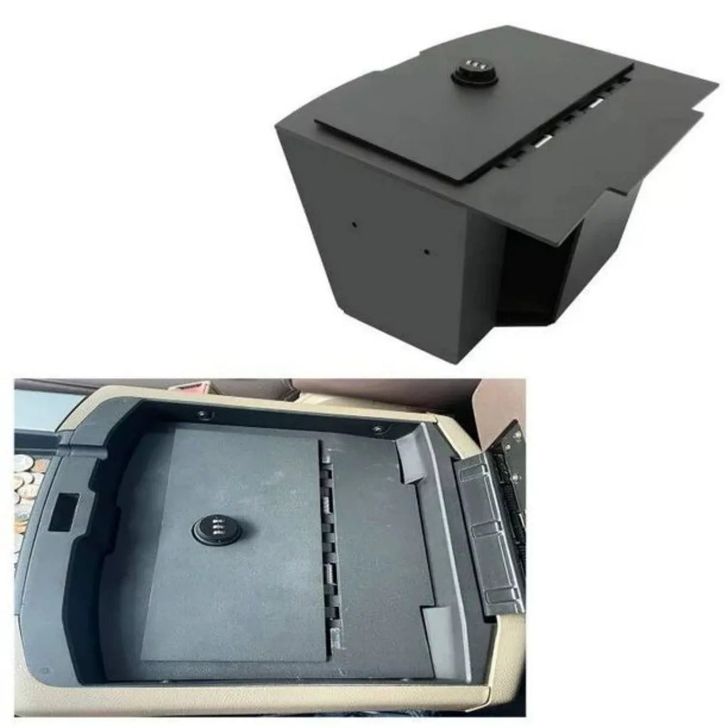 KOJEM Center Console Gun Safe Storage Box Console Vault for 2009-2018 Dodge Ram 1500 2500 3500  Lock Console Safe Vault