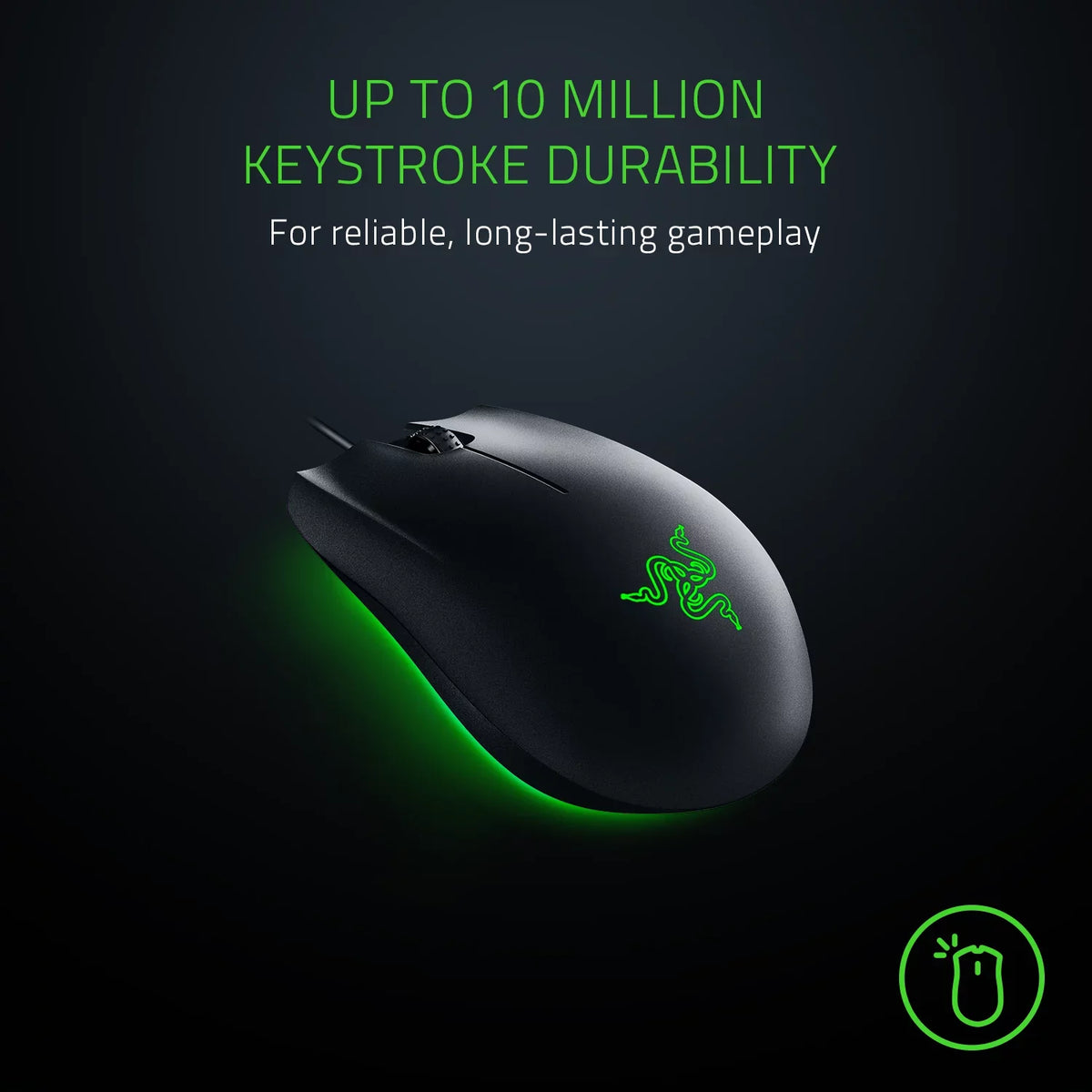 Abyssus Essential: True 7,200 DPI Optical Sensor - 3 Hyperesponse Buttons - Powered by  Chroma - Ambidextrous Ergonomic Gaming Mouse