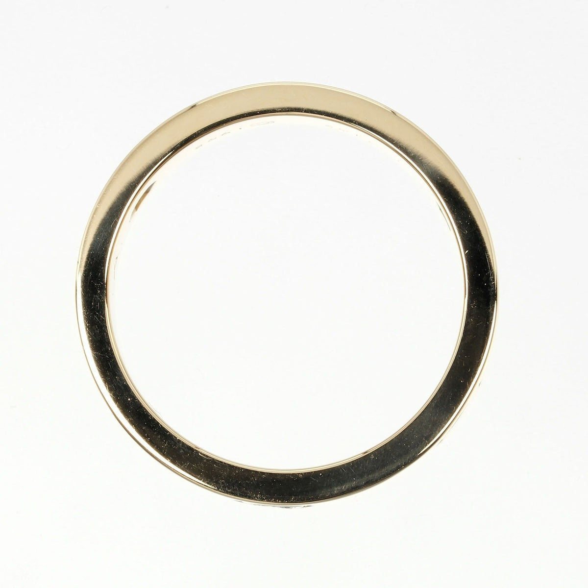 8.67g, I132124019 (Good). Pre-Owned Cartier Love size 15 ring, K18 yellow gold, 3P, half diamond, approx