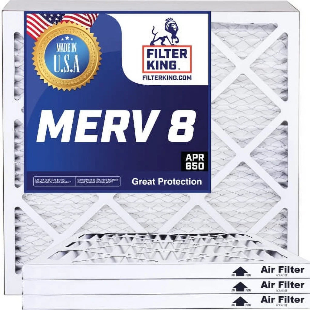 Filter King 15.5x53.5x1 Air Filter | 4-PACK | MERV 8 HVAC Pleated A/C Furnace Filters | MADE IN USA | Actual Size: 15.5 x 53.5 x .75"