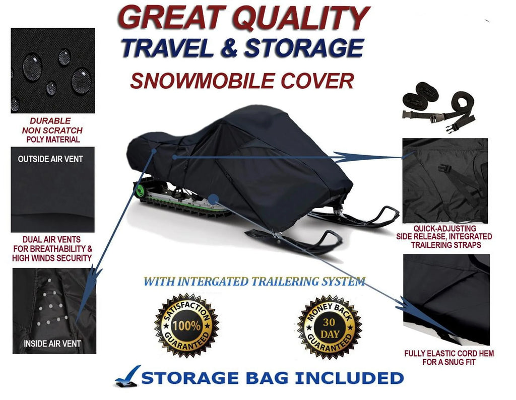 Slush and Mud Protection. 300D Snowmobile Travel and Storage wrap appropriate for 2005-2009 Ski Doo Bombardier GSX Sport 500 SS Sleds