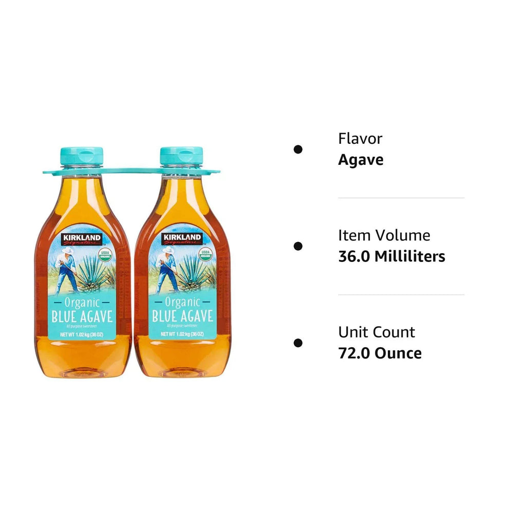 KS Organic Blue Agave, 36 oz, 2-count
