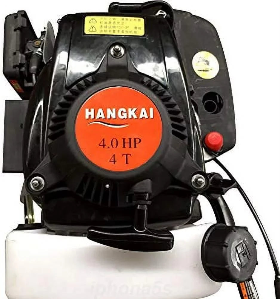 Miumaeov Outboard Trolling Motor 3.6HP 2 Stroke Inflatable Shaft Fishing ship Engine Propeller CDI Control Air Cooling System Heavy Duty Tiller Shaft