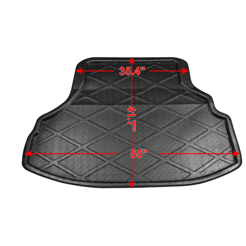 Unique Bargains Black Rear Trunk Tray Boot Liner Cargo Floor Mat shield for Honda Accord 7 04-07