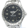 Pre-Owned Polished BREITLING Chronospace Steel Quartz Mens Watch A56012.1 BF563779 (Good)