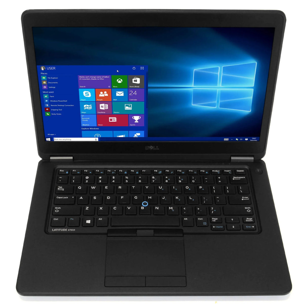 Latitude E7450 Laptop Computer, 2.90 GHz  i5 Dual Core Gen 5, 4GB DDR3 RAM, 120GB Solid State Drive (SSD) SSD Hard Drive, Windows 10 Professional 64Bit, 14" Screen Used