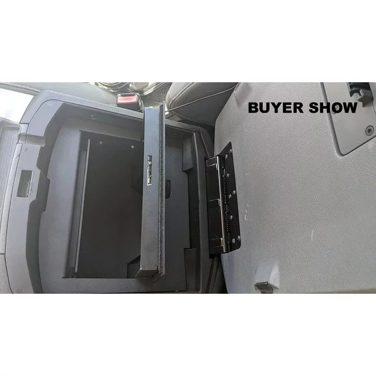 KOJEM Center Console Gun Safe Storage Box Console Vault for 2009-2018 Dodge Ram 1500 2500 3500  Lock Console Safe Vault