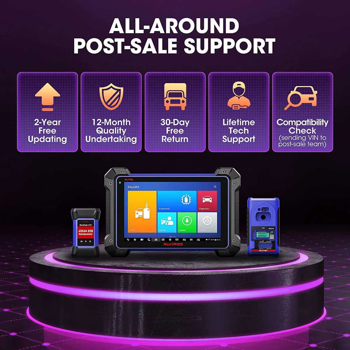 Autel MaxiIM IM608 Pro Automotive Key Fob Programming Car Diagnostic Scan Tool, with XP400 Pro Key Programmer, IMKPA Kit, G-BOX2 & APB112, 2 Year Free Update