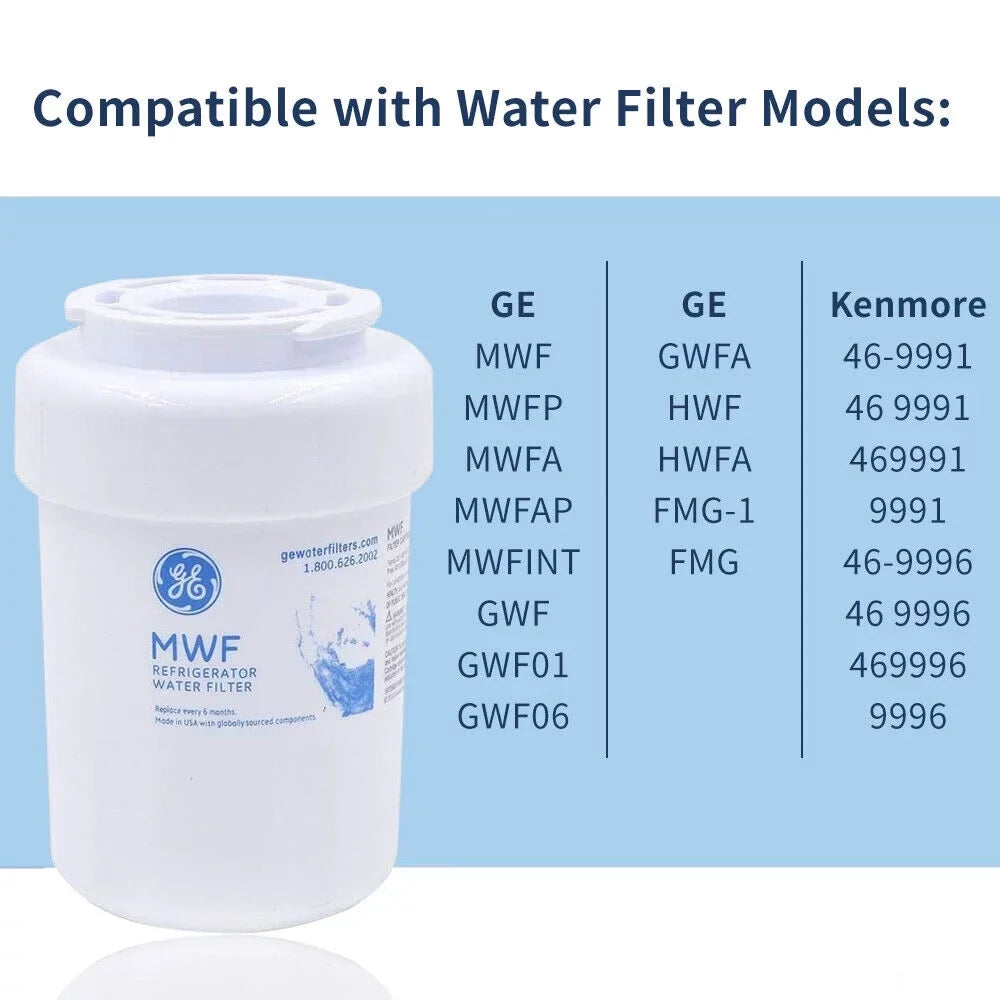 MWF Refrigerator moisture Filter Replacement for Smart Refrigerator, suitable with SmartWater MWF, MWFINT, MWFP, MWFA,GWF(3 Pack)