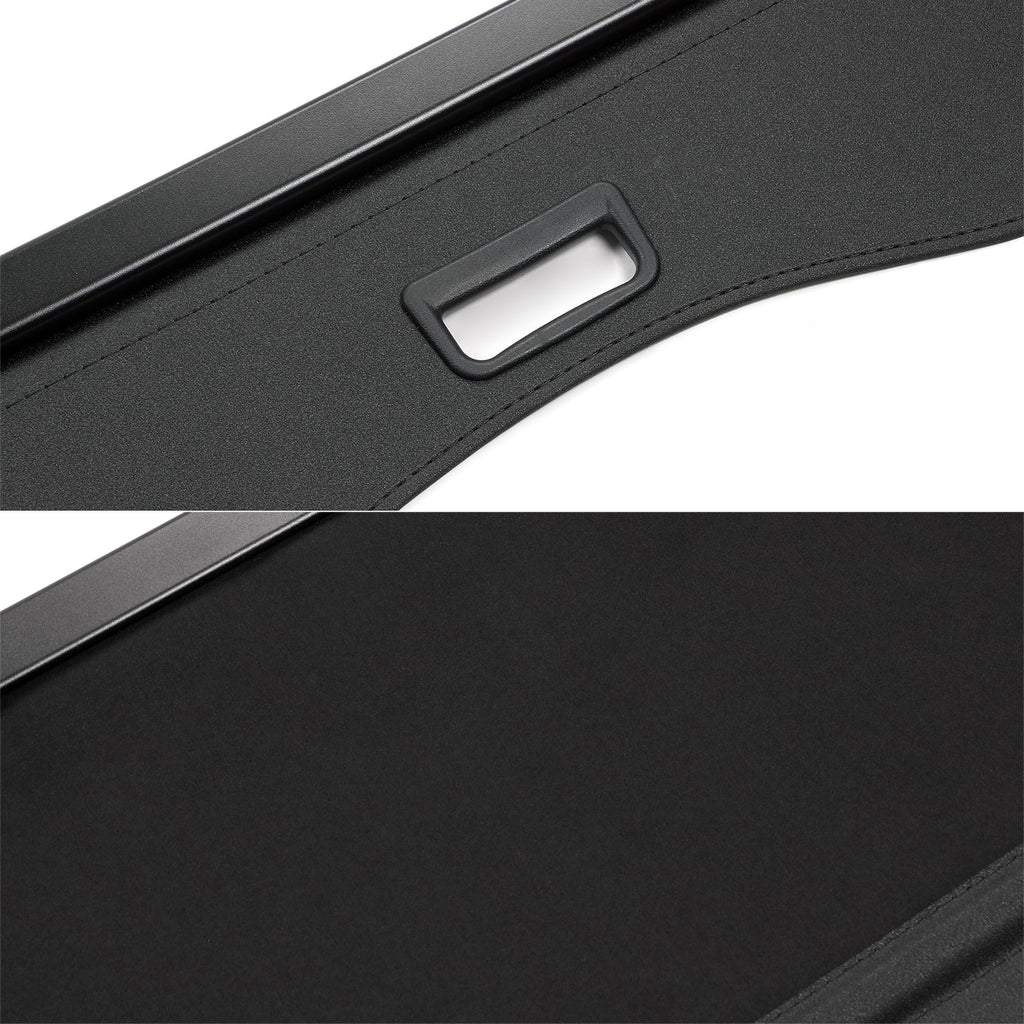 Ikon Motorsports Cargo shield appropriate With 2013-2019  Escape All Models PVC & Aluminum Rod Black Security Rear Trunk wrap Security Retractable Shield