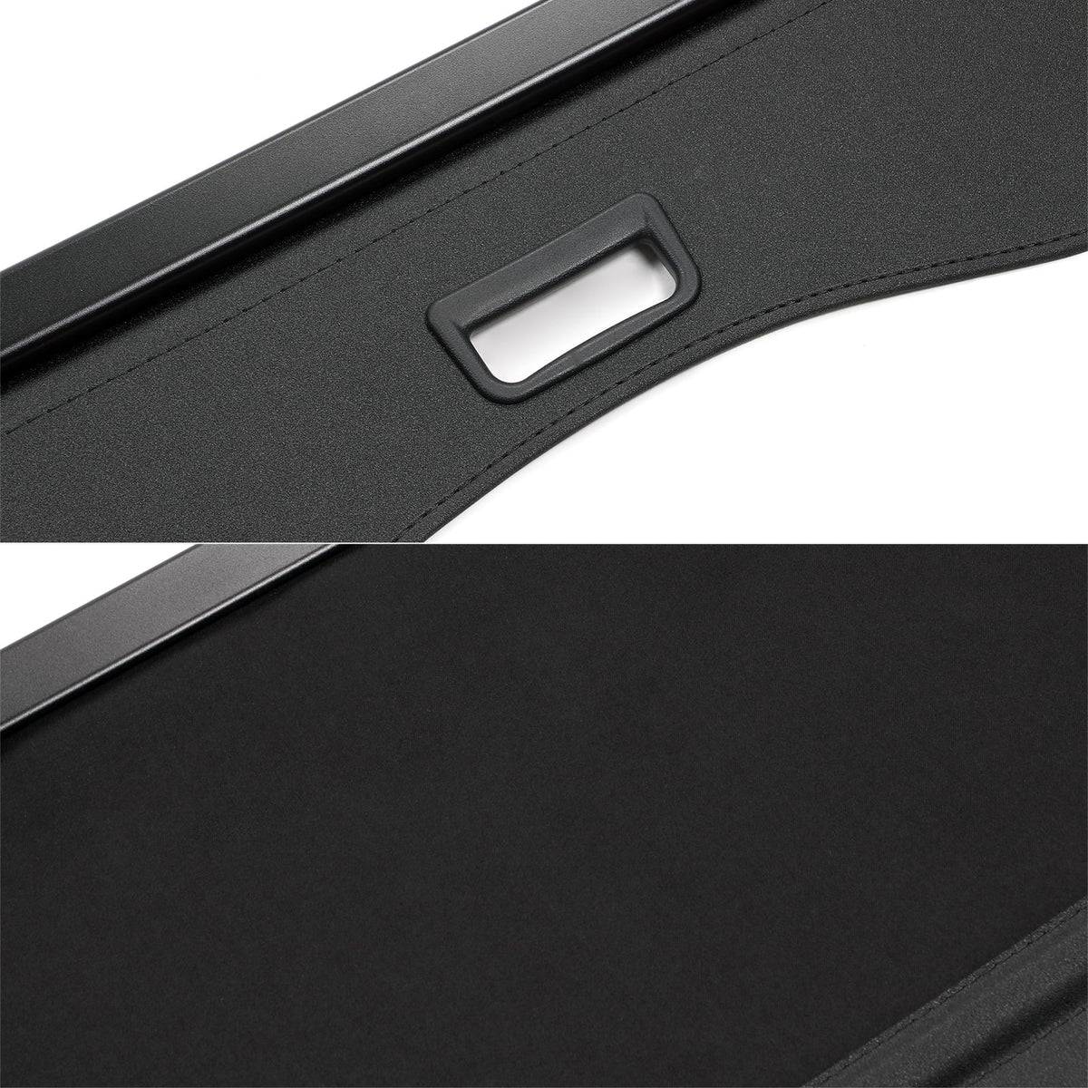 Ikon Motorsports Cargo shield appropriate With 2013-2019  Escape All Models PVC & Aluminum Rod Black Security Rear Trunk wrap Security Retractable Shield