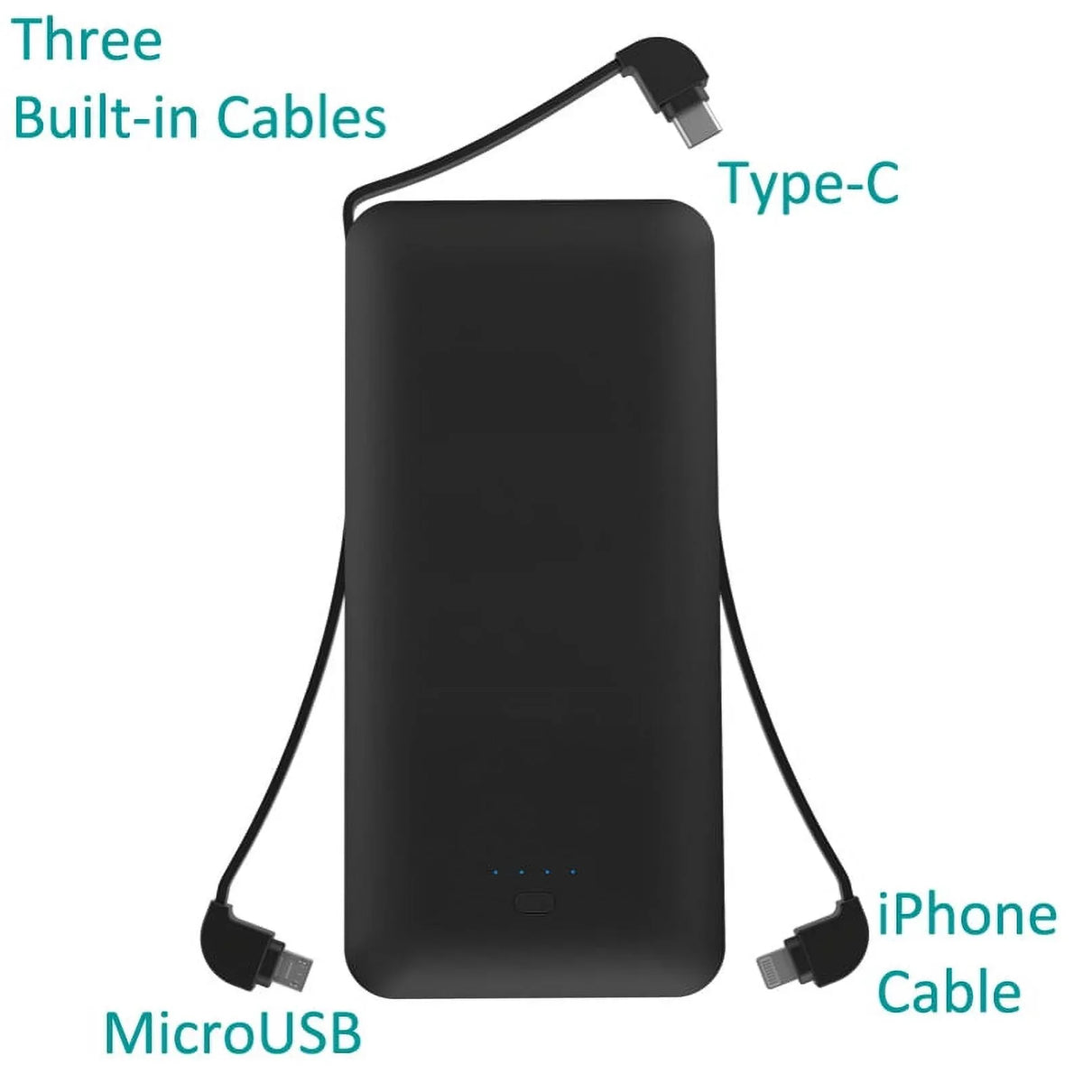 For Motorola Razr / Razr Plus / Razr Plus (2023) - 10000mAh Power Bank Charger Backup Battery Portable USB Port Built-in Adapters AC Plug