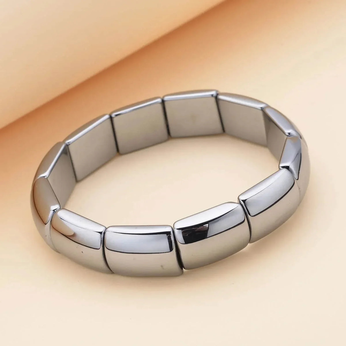 Shop LC Terahertz Trapezoid Stretch Section Cushion Bracelet for Women Ct 132.02 Birthday Mothers Day Gifts for Mom