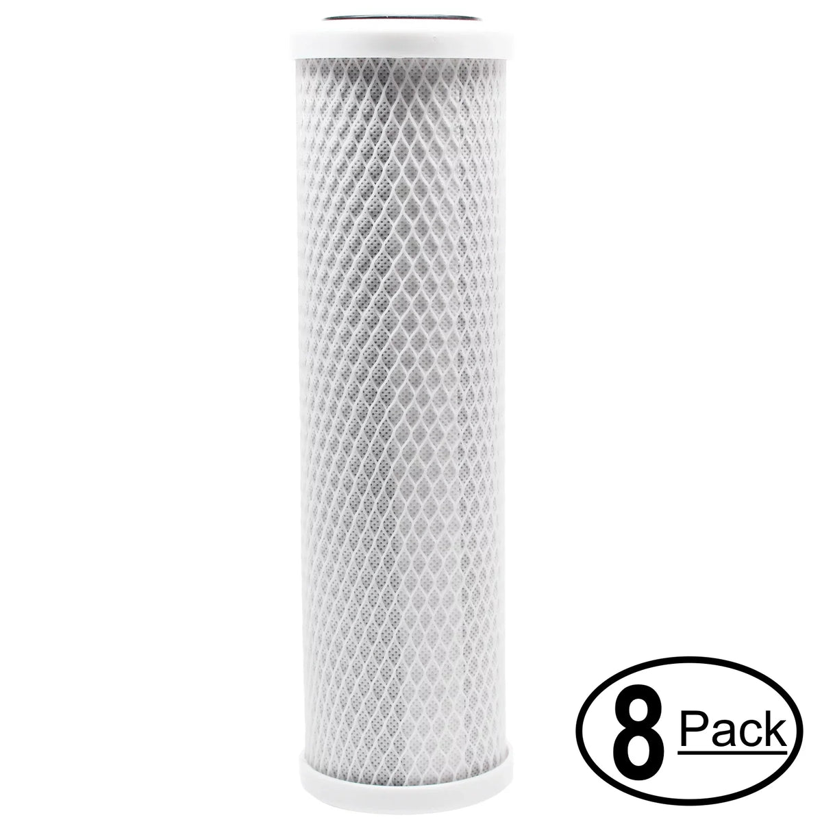 8-Pack Replacement for Expres moisture RO5MXCG Activated Carbon Block Filter - Universal 10 inch Filter for Express liquid RO5MXCG - 5 Stage Reverse Osmosis System - Denali Pure Brand