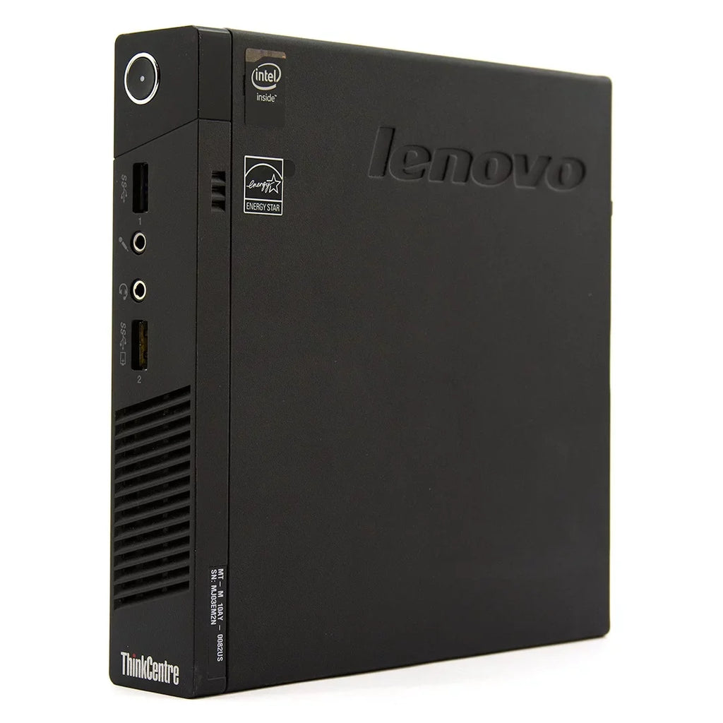 Restored  ThinkCentre M73 Tiny Form Factor Computer PC, 3.2 GHz  Core i3, 4GB DDR3 RAM, 120GB SSD Hard Drive, Windows 10 Home 64 bit (Refurbished)