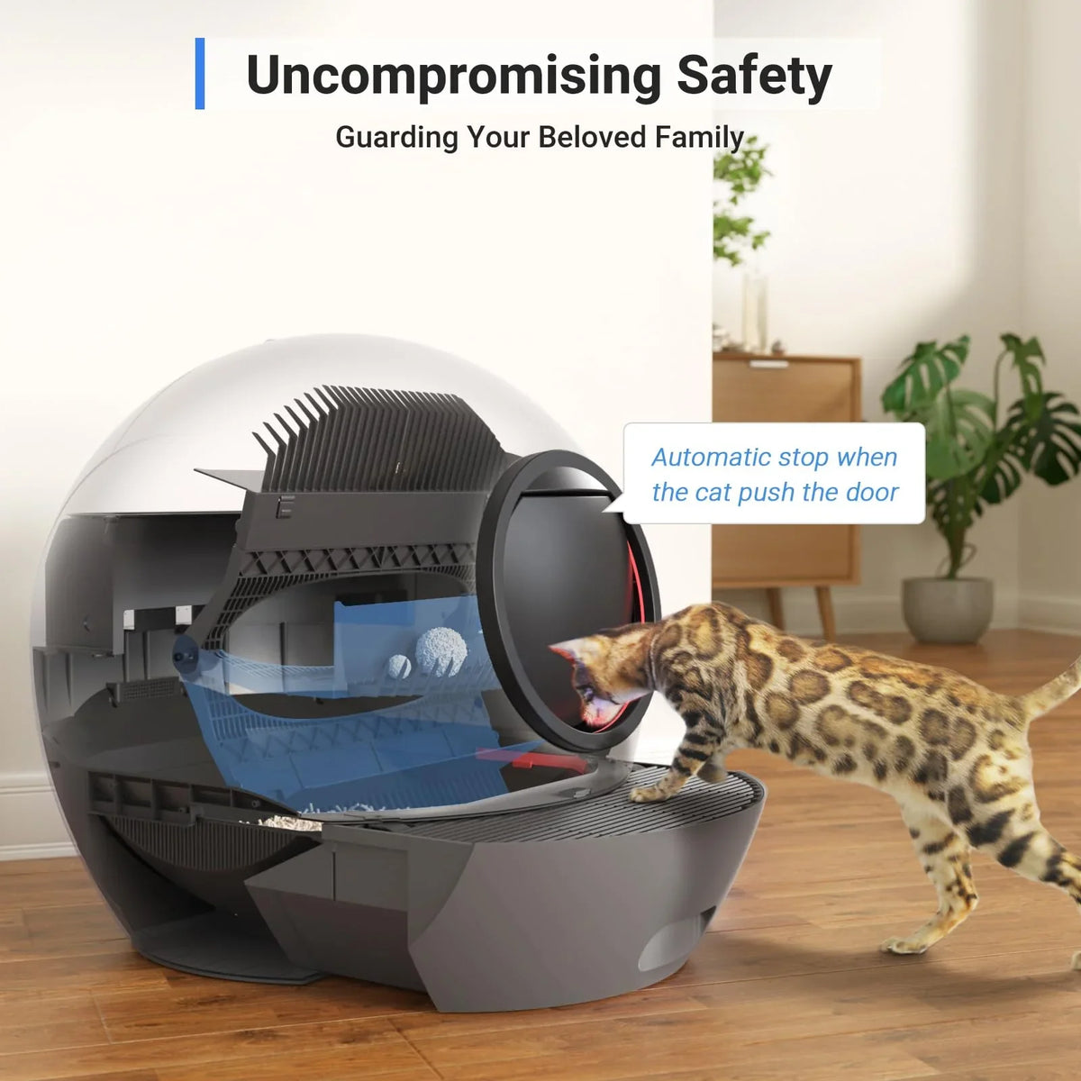 ELS PET Self Cleaning Cat Litter Box  Automatic Cat Litter Box for Multiple Cats APP Control [Upgraded Version]