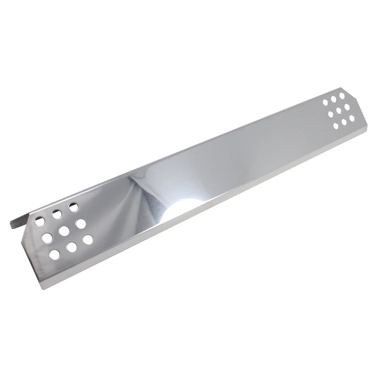 4-Pack BBQ Grill Heat Shield Plate Tent Replacement Parts for Part Number 97451 - matching Barbeque Stainless Steel Flame Tamer, Guard, Deflector, Flavorizer Bar, Vaporizer Bar, Burner shield 16 1/8"