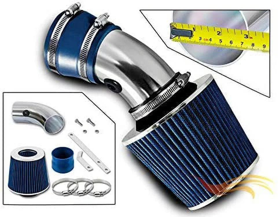 Rtunes Racing Short Ram Air Intake Kit + Filter Combo BLUE matching For 98-05 Monte Carlo 3.8L / 00-05 Impala 3.8L â€¦