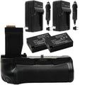 Vivitar PG-T6I Deluxe Power Battery Grip for  EOS Rebel Cameras Bundle with 2x 1140mAh Battery & Charger Kit