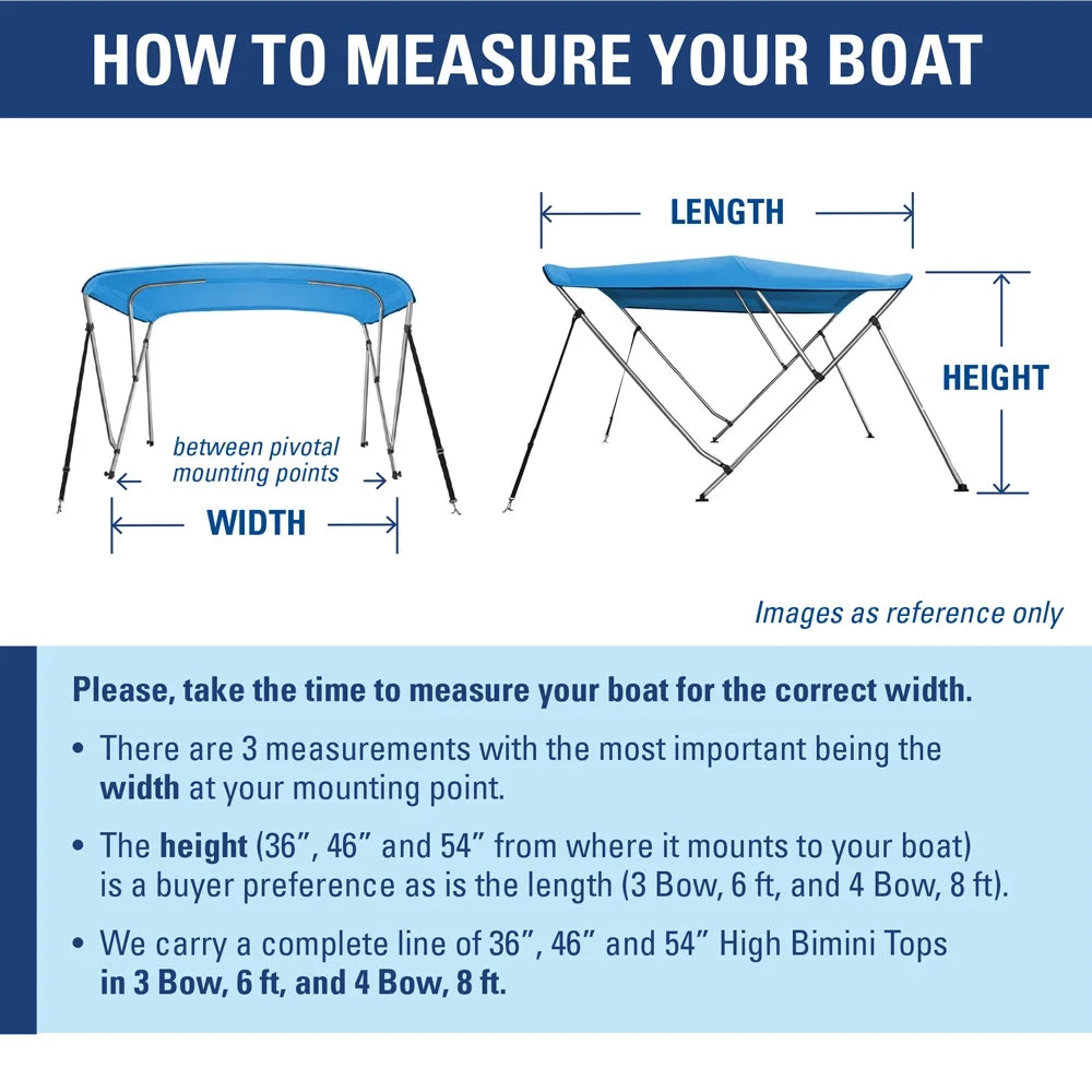 Long Gray. New Pontoon Bimini Top craft wrap 4 Bow 54" H 67" - 72" W 8 ft