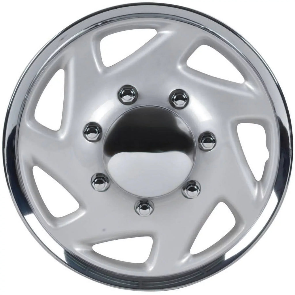 BDK  E-Series Style Hubcaps Wheel shield, 16" Chrome Replica protector, 4 Pieces