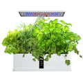 Leyfeng Smart Hydroponics Growing System Indoor Herb Garden Kit 9 Pods Automatic Timing with Height Adjustable 15W LED Grow Lights 2L aqua Tank Smart aqua Pump for Home Office Kitchen