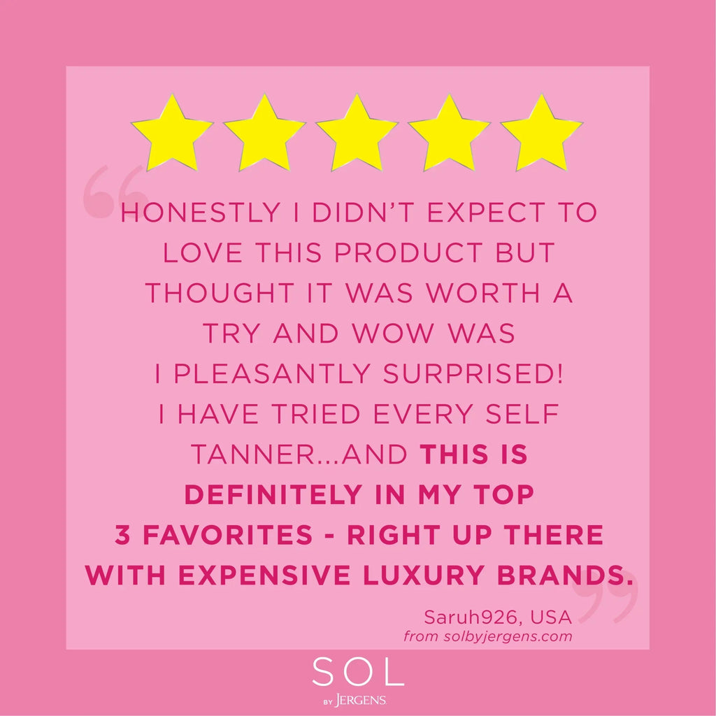 SOL by Jergens Self Tanner Body Bronzer,  Sunless Tanner For All Unique Skin Tones, 3.4 fl oz