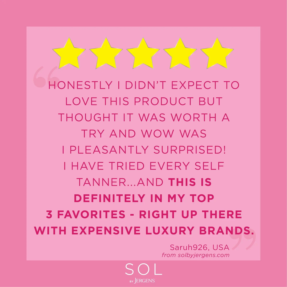 SOL by Jergens Self Tanner Body Bronzer,  Sunless Tanner For All Unique Skin Tones, 3.4 fl oz