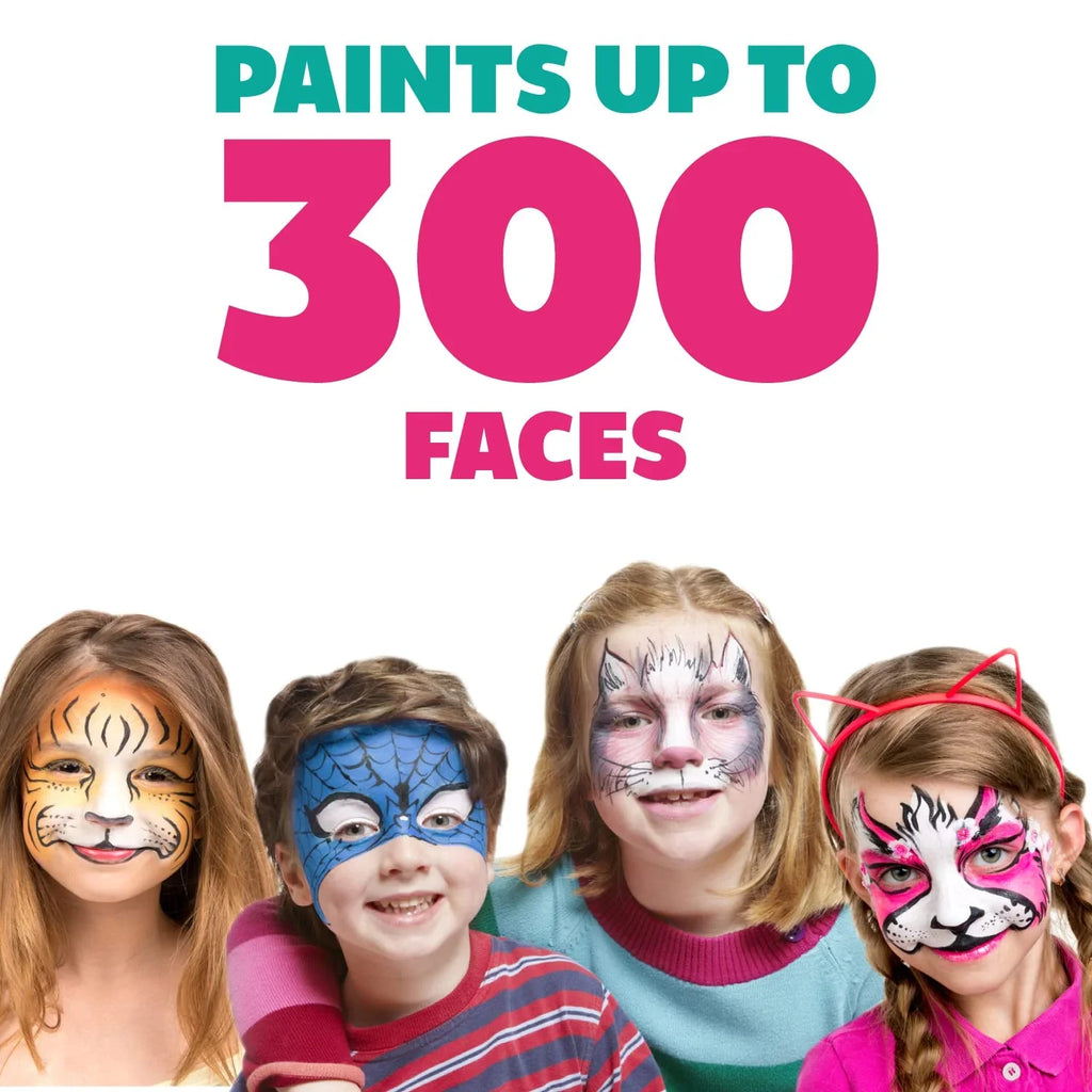 Black And White Face Paint Set, Safe Non Toxic Professional Face & Body Painting Kit For Kids Party, Adults, Cosplay, aqua Activated Paints Special Effects Makeup