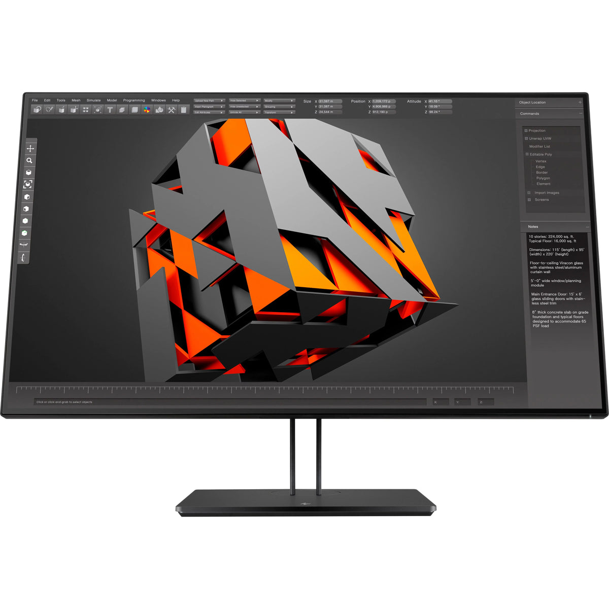 Business Z32 31" Class 4K UHD LCD Monitor, 16:9, Black