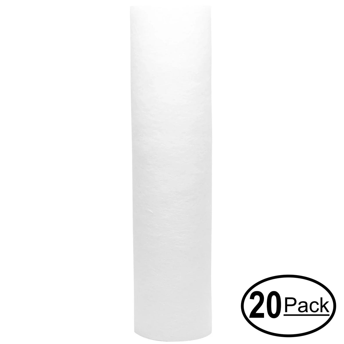 20-Pack appropriate with Watts VIH34APC Polypropylene Sediment Filter - Universal 10-inch 5-Micron Cartridge for WATTS PREMIER 500223 WH LD WHOLE HOUSE FILTER - Denali Pure Brand