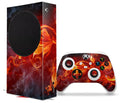 WraptorSkinz Skin Wrap matching with the 2020 XBOX Series S Console and Controller Fire Flower (XBOX NOT INCLUDED)