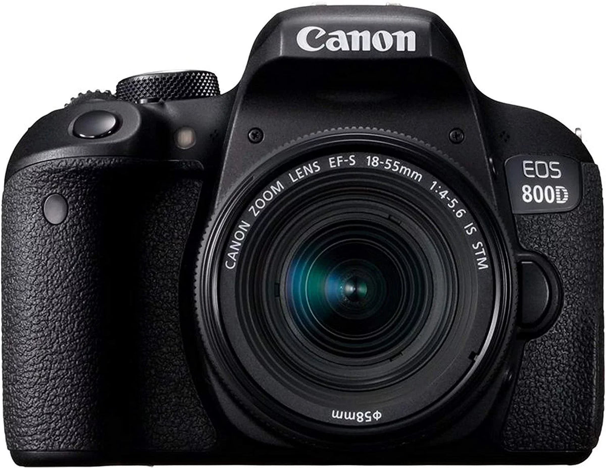 EOS 800D Rebel T7i DSLR Camera w/EF-S 18-55mm F/4-5.6 is STM Zoom Lens + 128GB Memory + Case + Tripod + Filters 36pc Bundle