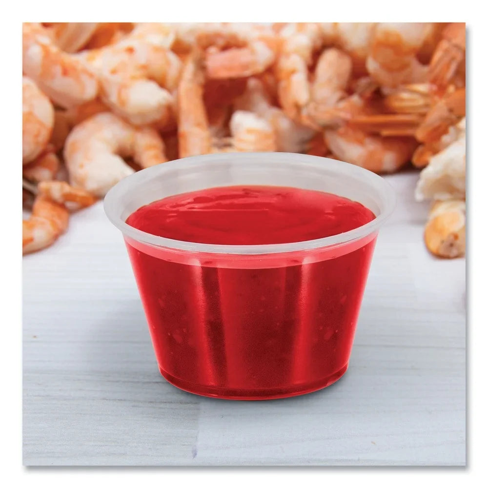 Polypropylene Portion Containers - Clear (2500/Carton)]. Dart 400PC Conex Complements 4 oz