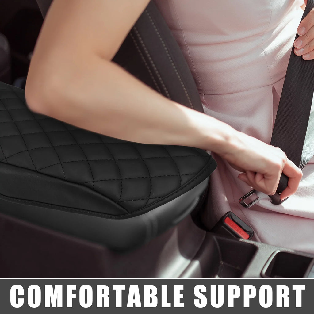 Unique Bargains Car Center Console Pad Waterproof Armrest Seat Box shield Protector for  Bronco Sport 2020-2023 Black