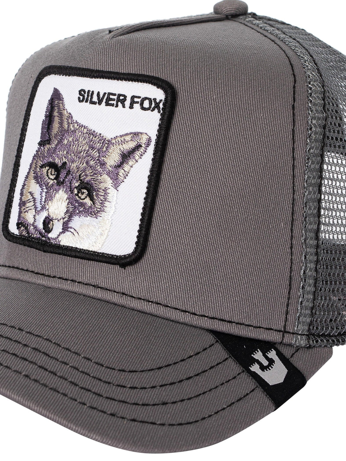 The Silver Fox Trucker Cap, Grey. Goorin Bros