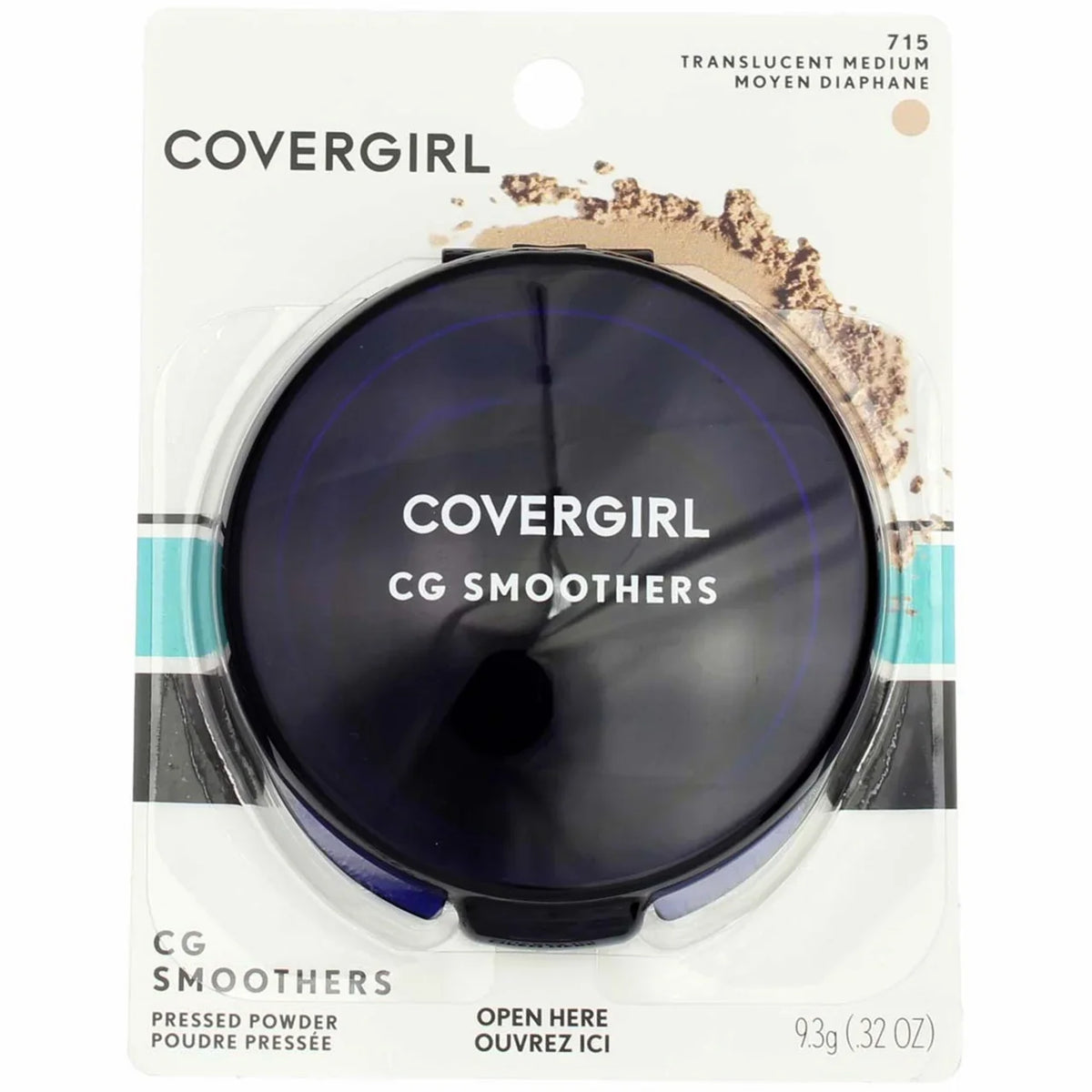 CoverGirl Smoothers Pressed Powder, Translucent Medium [715] 0.32 oz (Pack of 6)