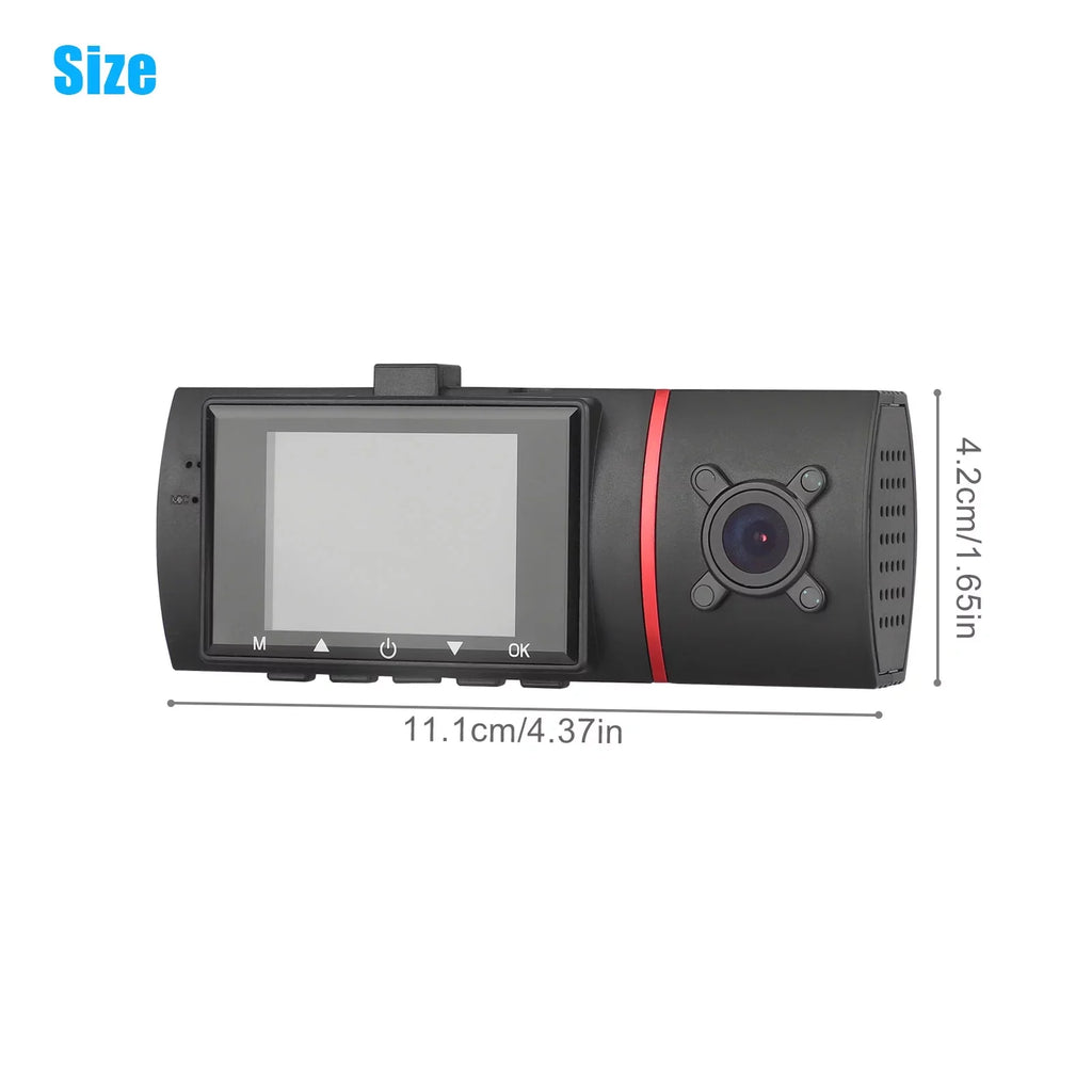 1080P Car Dual Dash Cam, EEEKit Car Front and Inside DVR Dashboard Camera with Night Vision, 170° Wide Angle, 2" IPS Screen, Car Driving Recorder with WDR, G-Sensor, Loop Recording, Parking Monitor