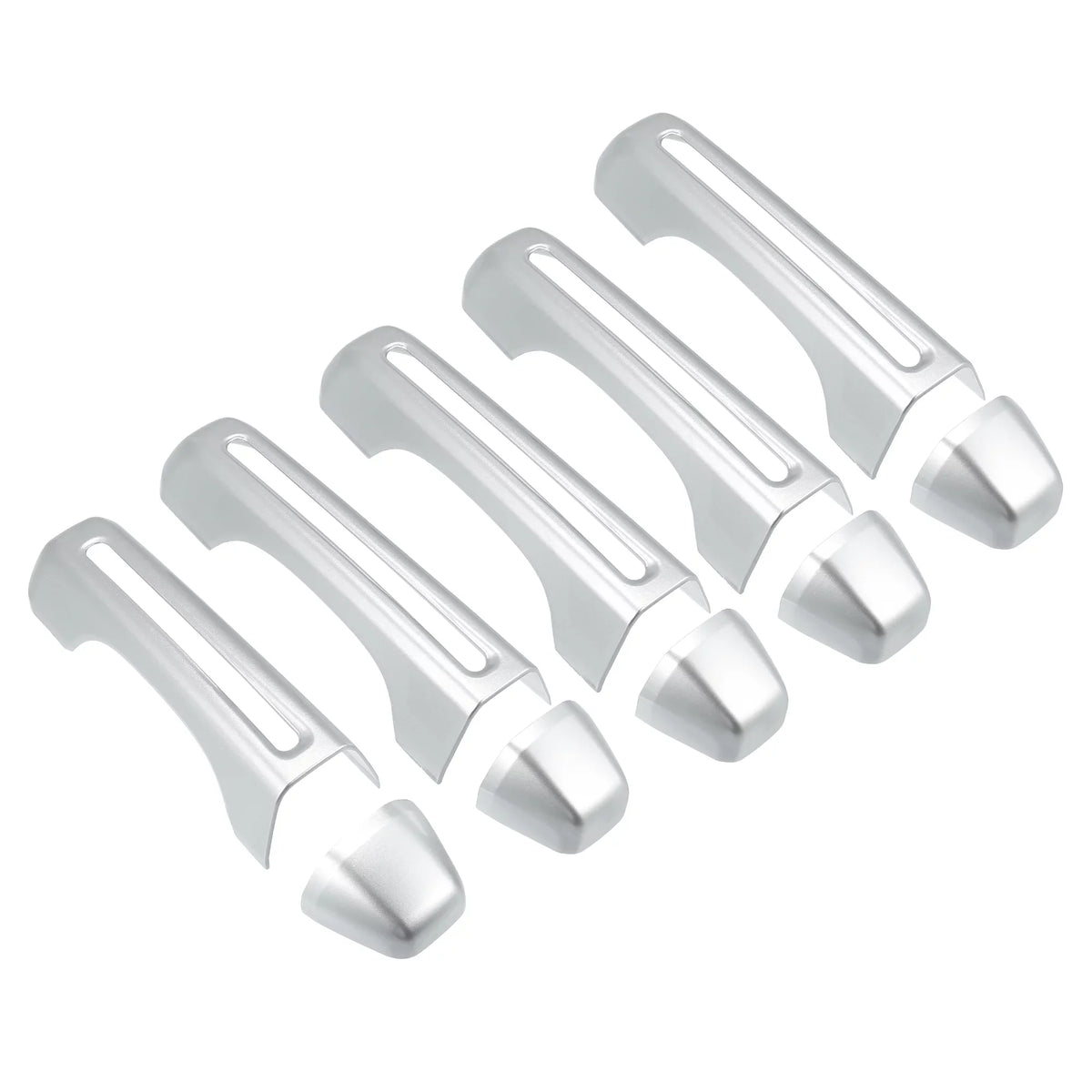 Silver Tone Door Handle Trim protector Kit and Tailgate Handle protector for Jeep Wrangler JL JLU  2 & 4 Doors 2018-2021